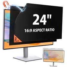  2 Pack 24 Inch 16:9 Magnetic 24 Inch Diagonal - 16:9 Aspect Ratio Black