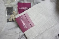 Sartoria Partenopea Light Gray S140s Wool 2 Pc Suit Jacket Pants 46R BRAND NEW