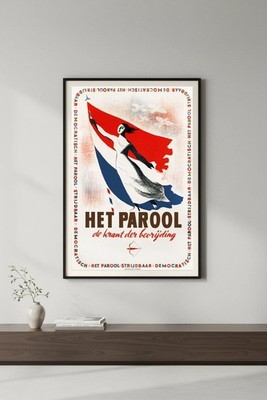 Het Parool Liberation Newspaper Vintage Poster c1940s - Multiple Sizes Available