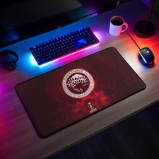 Olympiakos Gaming Desk Mat   Sporty Office Decor for Gamers  Football Fans