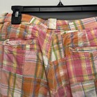 Cape Madras Women's Plaid Cotton Pants Multicolor Button Zip Pockets Preppy — photo 6