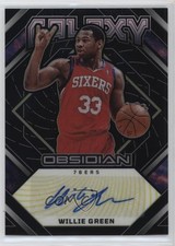 2022 Panini Obsidian Galaxy Ink Electric Etch Yellow 8/10 Willie Green Auto 1i9m