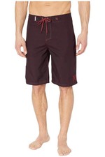 Hurley Men's One and Only 22-Inch Boardshort Burgundy Ash/Red