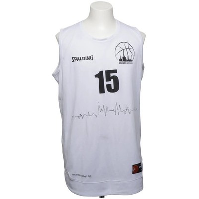 Spalding, Basketball Hemd, Größe: L, Weiß, Polyester, Print, Herren #Ak1