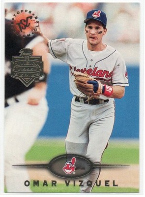 Omar Vizquel 1995 Stadium Club Super Team Division Winner #334 Cleveland Indians