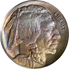 1916-D Buffalo Nickel OGH PCGS MS64 Pretty Toning Superb Eye Appeal