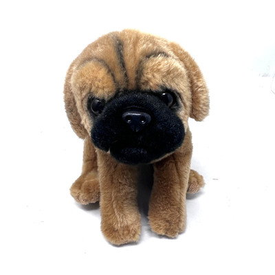 Animal Alley Boxer Mastiff Puppy Bulldog Plush Brown Black Muzzle