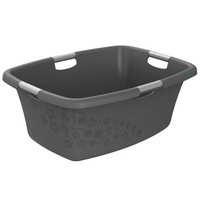 Rotho WÄSchewanne 50 Liter Flowers Anthrazit Neu