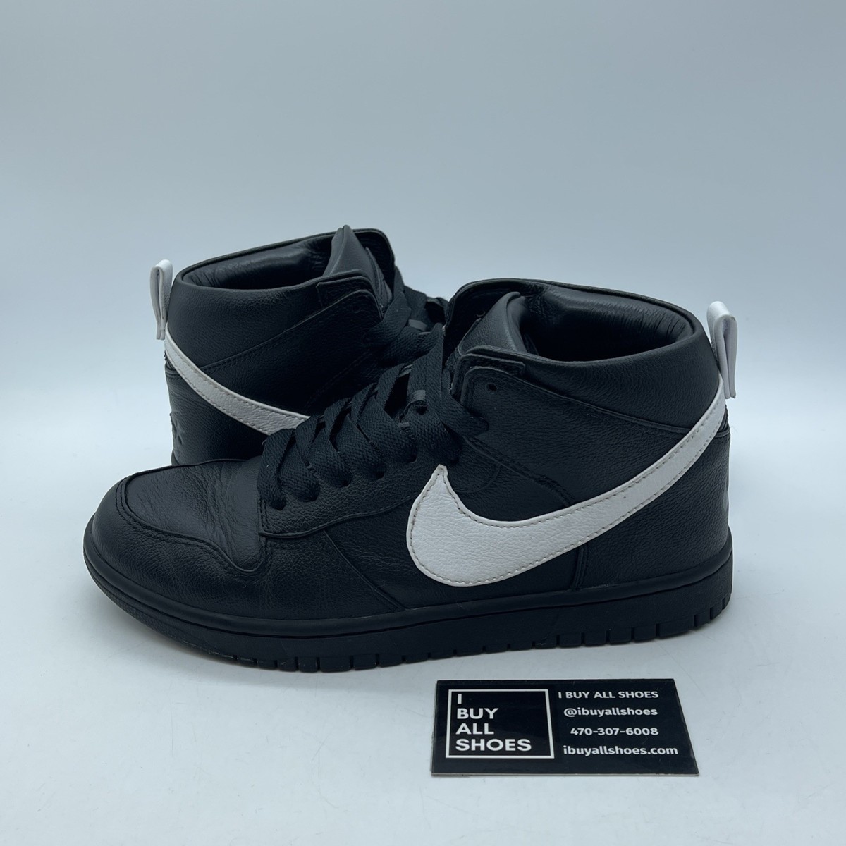 Size 7.5 - Riccardo Tisci x NikeLab Dunk Lux Chukka Black White