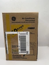 GE Non Fusible Metallic AC Disconnect 60 Amp 240 Volt for Outdoor Use TFN60RCP