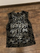 Tapout Affliction Style Y2K Gray T Shirt XL Size mens