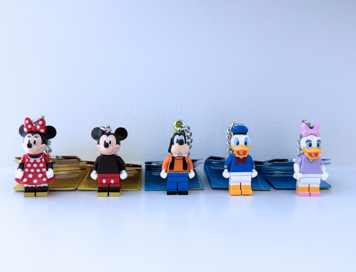 LEGO Disney Keychain Bundle 5-Pack Mickey Minnie Donald Daisy