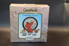 Miniature Tea Set With Cardinals 1997
