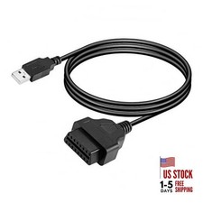3.3FT OBDII Female to USB A Male Cable,OBD2 to USB Power Connection