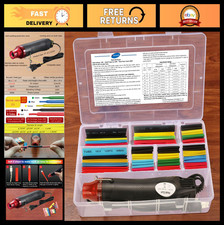 328pcs Heat Shrink Tubing Kit with Mini Heat Gun - 300W Cable Repair Tool Set