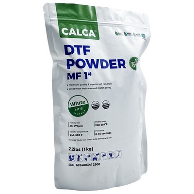 CALCA MF1 Direct to Film TPU DTF Powder, White Transfer Hot Melt Adhesive Fine