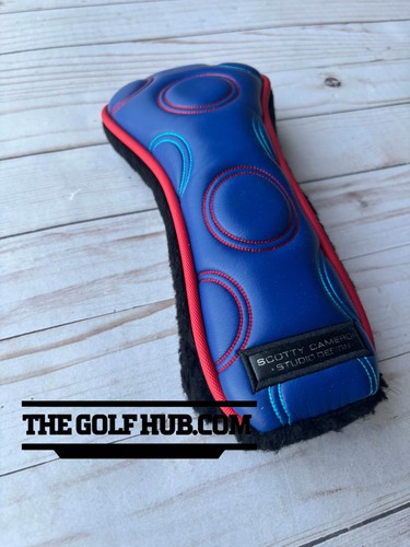 *NICE* Scotty Cameron 2020 Blue Motorsport Utility Headcover- Red Piping