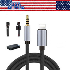 8 Pin to 3.5Mm AUX Audio Car Adapter Cord for Iphone 14 13 12 11 Pro Max 7 8 XR