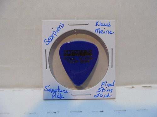 SCORPIONS "KLAUS MEINE" FINAL STRING 2012 GUITAR PICK~READ DESCRIPTION #33~18