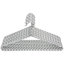 Clothes Hangers 30 Pack   Space Saving Fabric  Metal Hangers, Non-Slip Pa