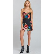 Show Me Your Mumu Sabine Slip Dress in Midnight Fiesta Burnout Velvet