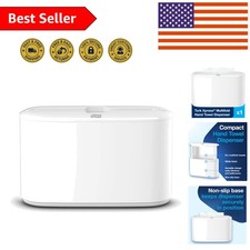 Sleek Tabletop Paper Towel Dispenser in White - Ideal for Home & Commercial Use