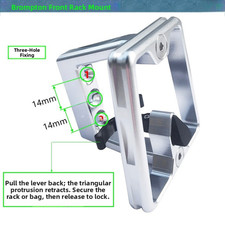 Front Carrier Mounting Bracket for For BROMPTON For Folding Bike Aluminum Build