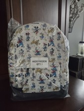 DISNEY STORE Mickey Mouse and Friends Full Sized Backpack Black White -NEW