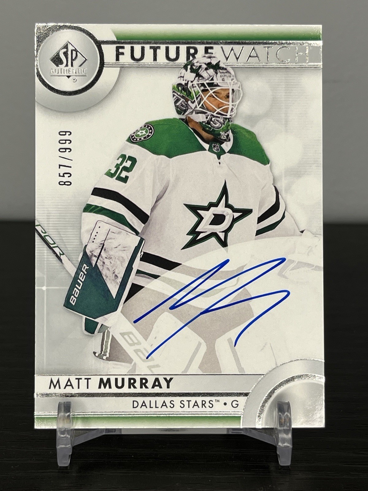 Matt Murray 2023-24 SP Authentic Rookie Future Watch Auto 857/999 #125