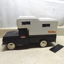 Vintage Tonka Pick Up Truck + Camper, Custom-Repaint-Restore