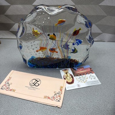 FERRO & LAZZARINI MURANO GLASS AQUARIUM SCULPTURE