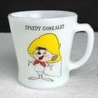 RARE! Vtg 1974 Speedy Gonzales Looney Tunes Mouse Warner Bros. Fire-King Mug HTF