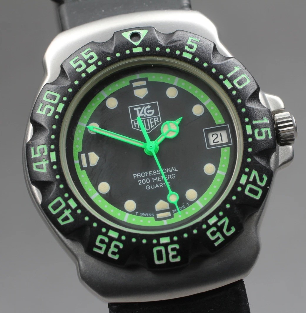 Mint Tag Heuer Formula 1 WA1215 Black Mens Watch Japan Movement