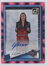 2025 Panini Donruss WNBA Pink Laser Signatures 13/25 Georgia Amoore #96 Auto bc8