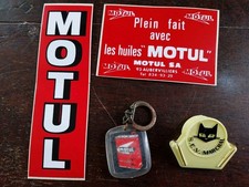 PORTE CLE BOURBON MOTUL ANCIEN & AUTOLLANTS MOTUL VINTAGE & PINCE MARCHAL GARAGE