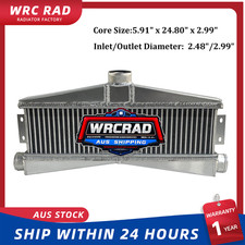 Aluminum 25 Core Intercooler Trttc 968hp Twin Turbo For Chevy Corvette Gm Viper