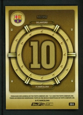 2025 LIONEL MESSI TOPPS GOLD VAULT LIMITED EDITION OFFICIAL CLUB