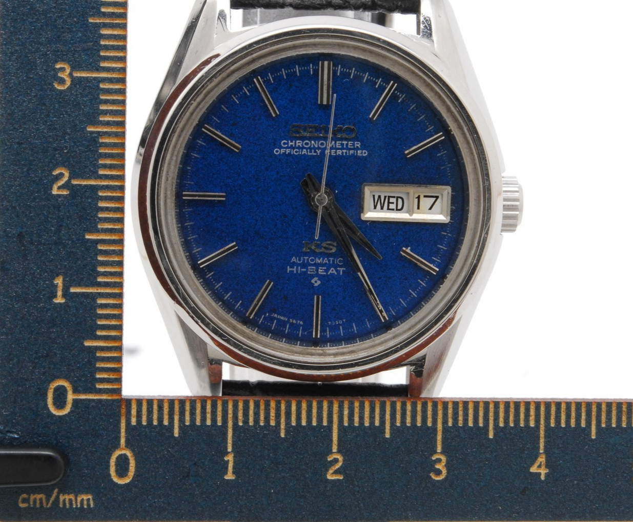 KING SEIKO 5626-7040 Chronometer Blue Dial Vintage 1970's Mens Watch From JAPAN image 4