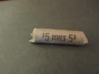 Roosevelt 90% Silver Dimes. 1 Roll Of 50.