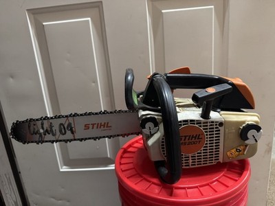 STIHL MS200T CHAINSAW. NEW 14'' BAR & CARBIDE CHAIN. REBUILT W/ OEM PARTS. VIDEO