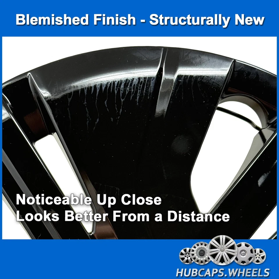 NUEVO Juego de tapacubos para Mitsubishi Mirage 2017-2024 negro 14 pulgadas segundos de fábrica Foto 4 de 4