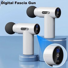 Compact Percussion Massage Gun for Deep Tissue - Portable, Quiet, 4 Heads, USB-C