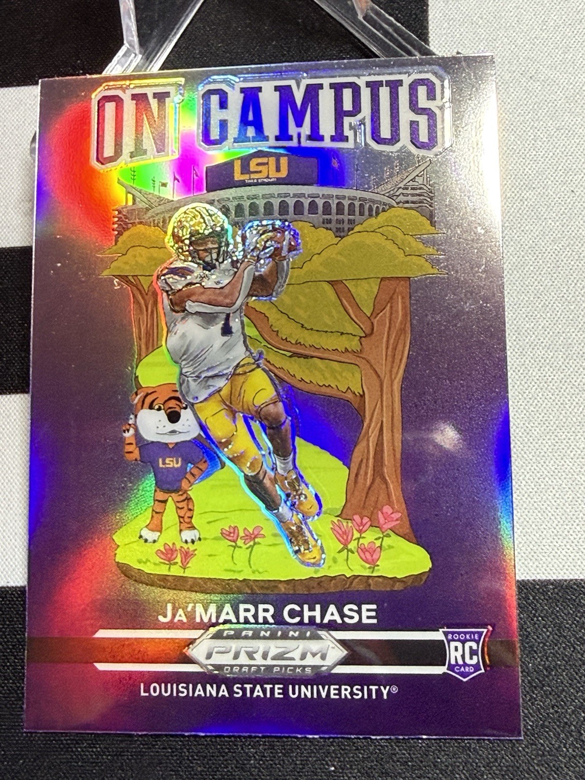 2021 Prizm Draft Picks JaMARR CHASE ON CAMPUS Case Hit LSU TIGERS NCAA BENGALS