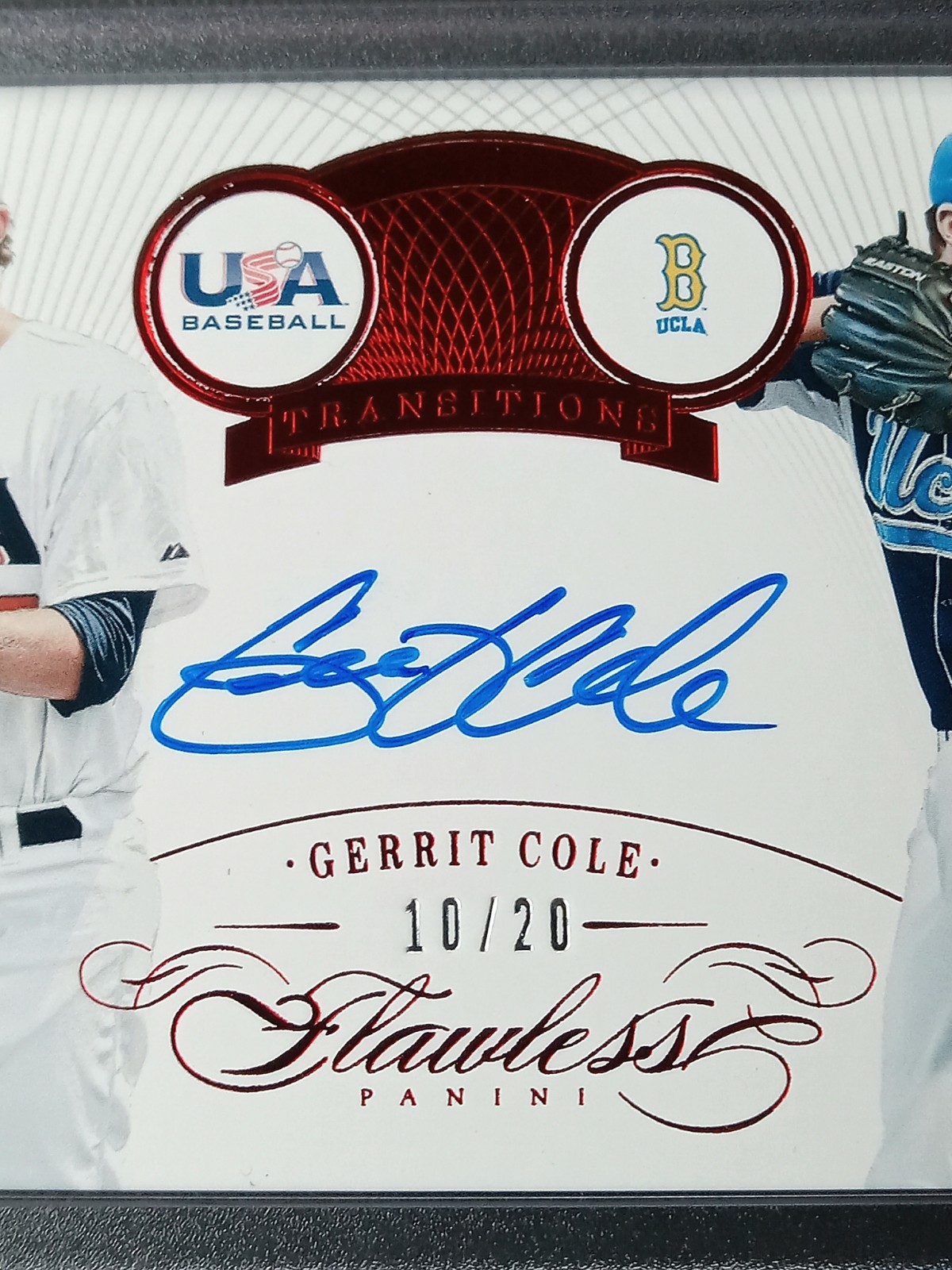 2016 Flawless Gerrit Cole #10/20 auto. 1st Overall Pick & Cy Young Winner 🔥 🔥  view 2