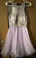 Lilac/Purple Dancing Queen Homecoming Or Prom Dress Size M.