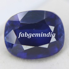 10 Ct Natural Certified Cushion Cut Kashmiri Blue Sapphire Loose Gemstones