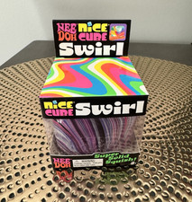 NeeDoh Nice Cube Swirl Super Solid Squish Fidget Toy New Sealed Multicolor