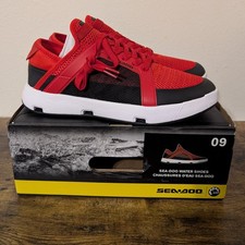 Sea-doo Unisex Water Shoes Red Size 9 New with Box
