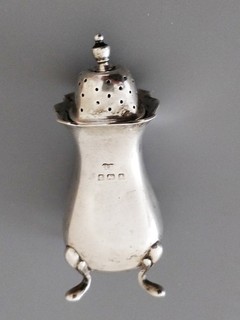 HEFTY 53gms ENGLISH SILVER BIRMINGHAM HALLMARK 1920s PEPPERETTE USE OR SCRAP