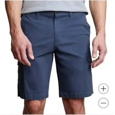 NEW Copper & Oak Men's 30 Venture Ripstop Cargo Shorts Navy Blue 10" Inseam